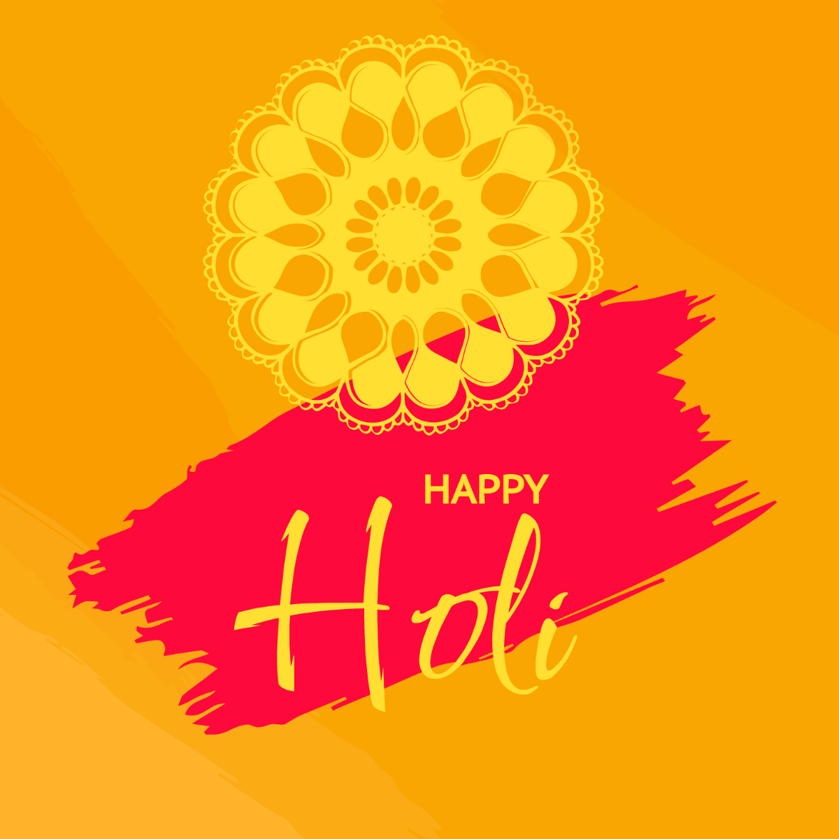 Free Holi Banner Vector Template