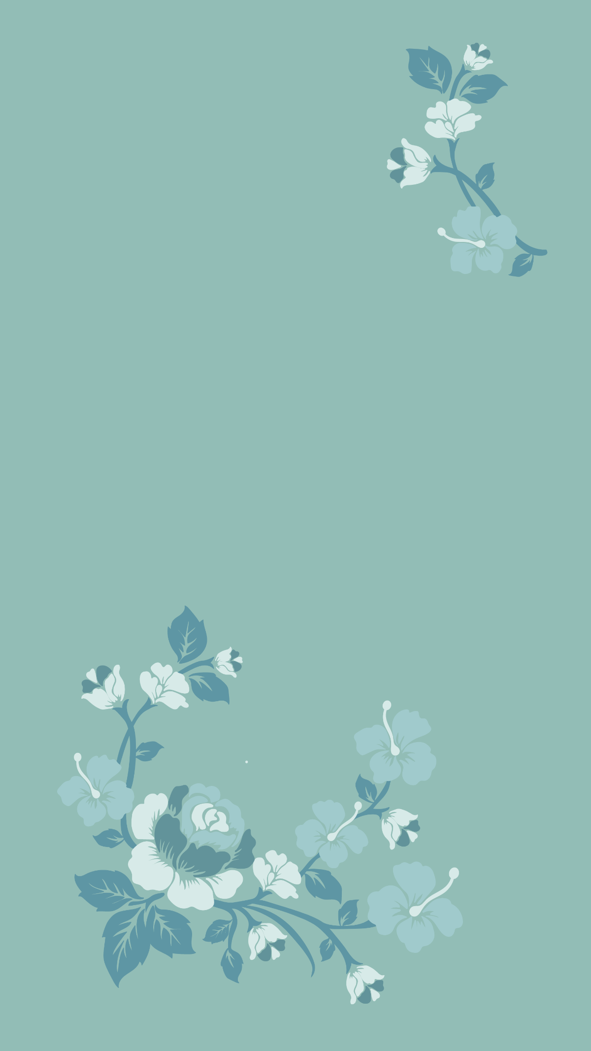 Blue Wedding Mobile Background Template