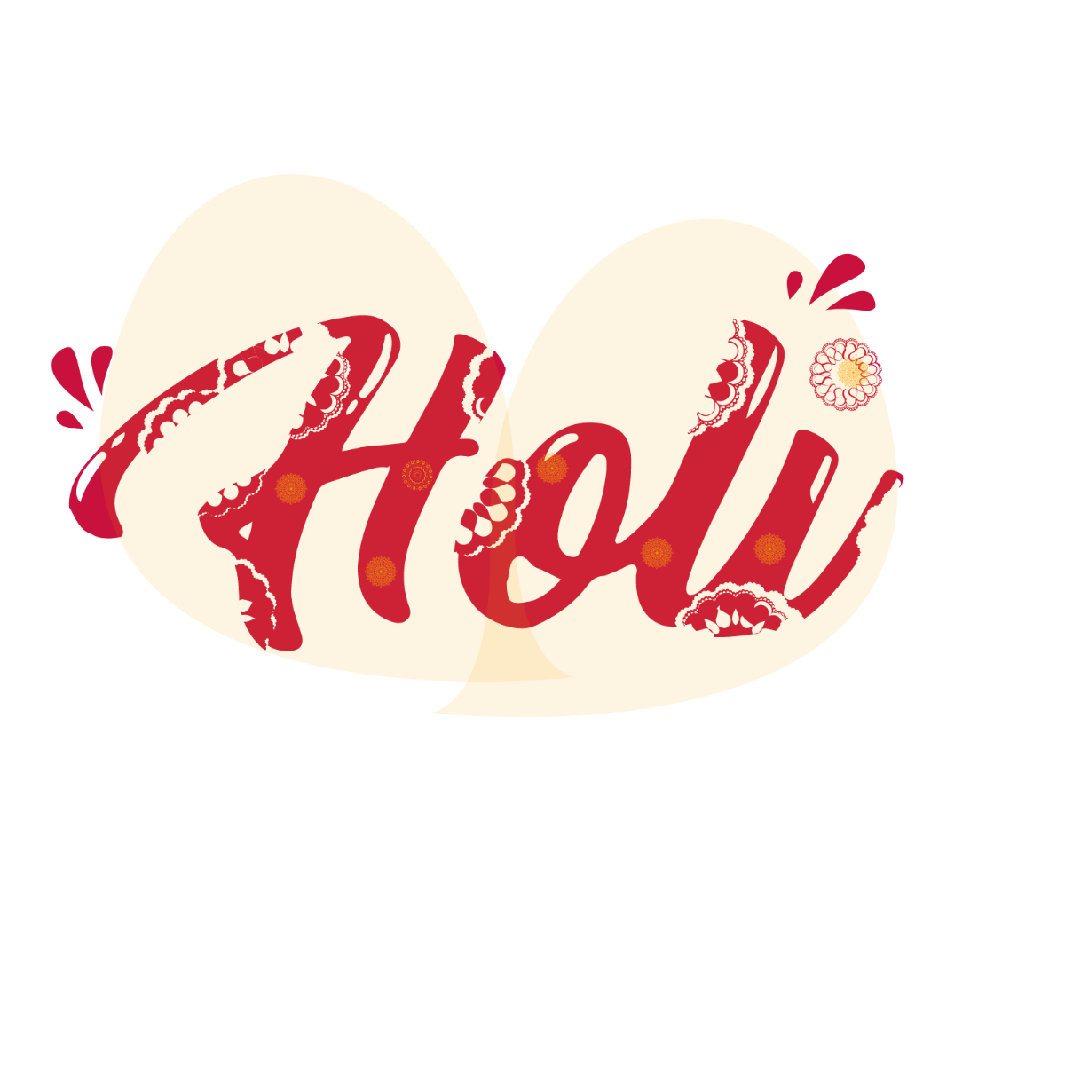 Holi Font Vector Template - Edit Online & Download