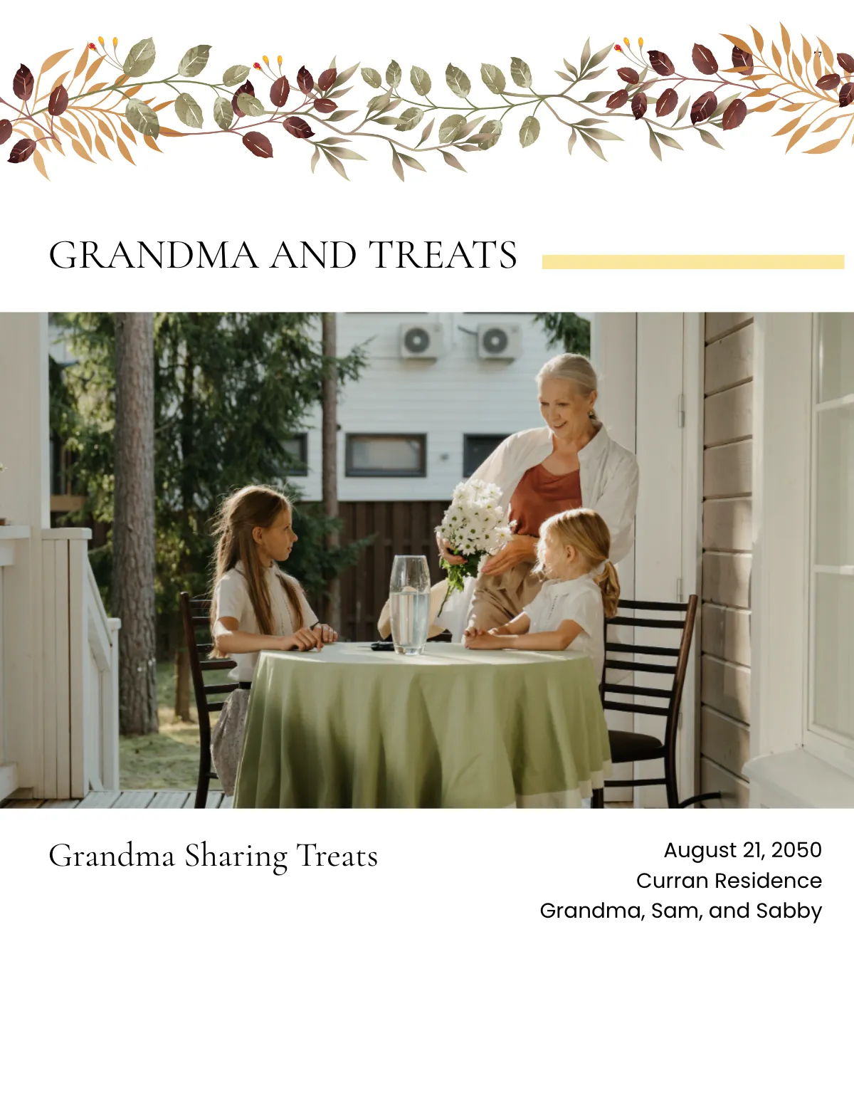 Free Grandma's Brag Photo Book Template to Edit Online