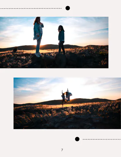 Free Best Friends Travel Photo Book Template to Edit Online