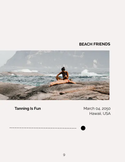 Free Best Friends Travel Photo Book Template to Edit Online