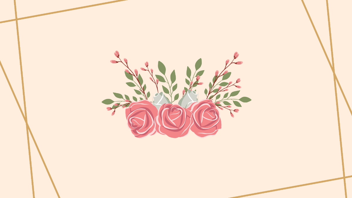Floral Wedding Background Template