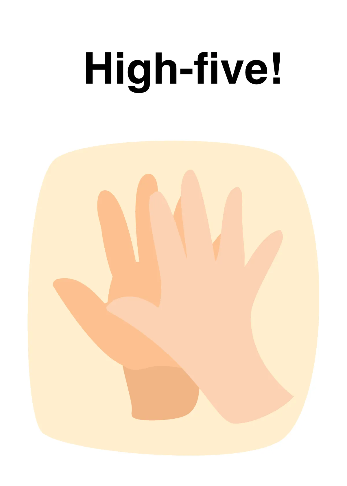 Free Gesture Flashcard Template to Edit Online