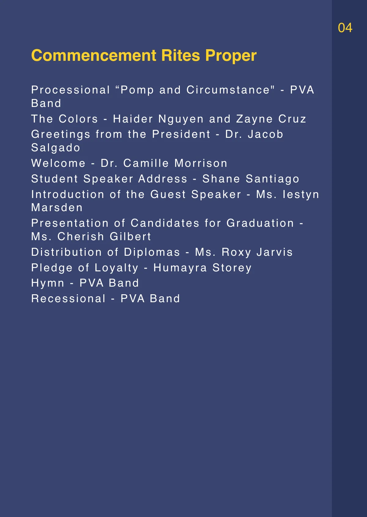 Free Graduation Booklet Template to Edit Online