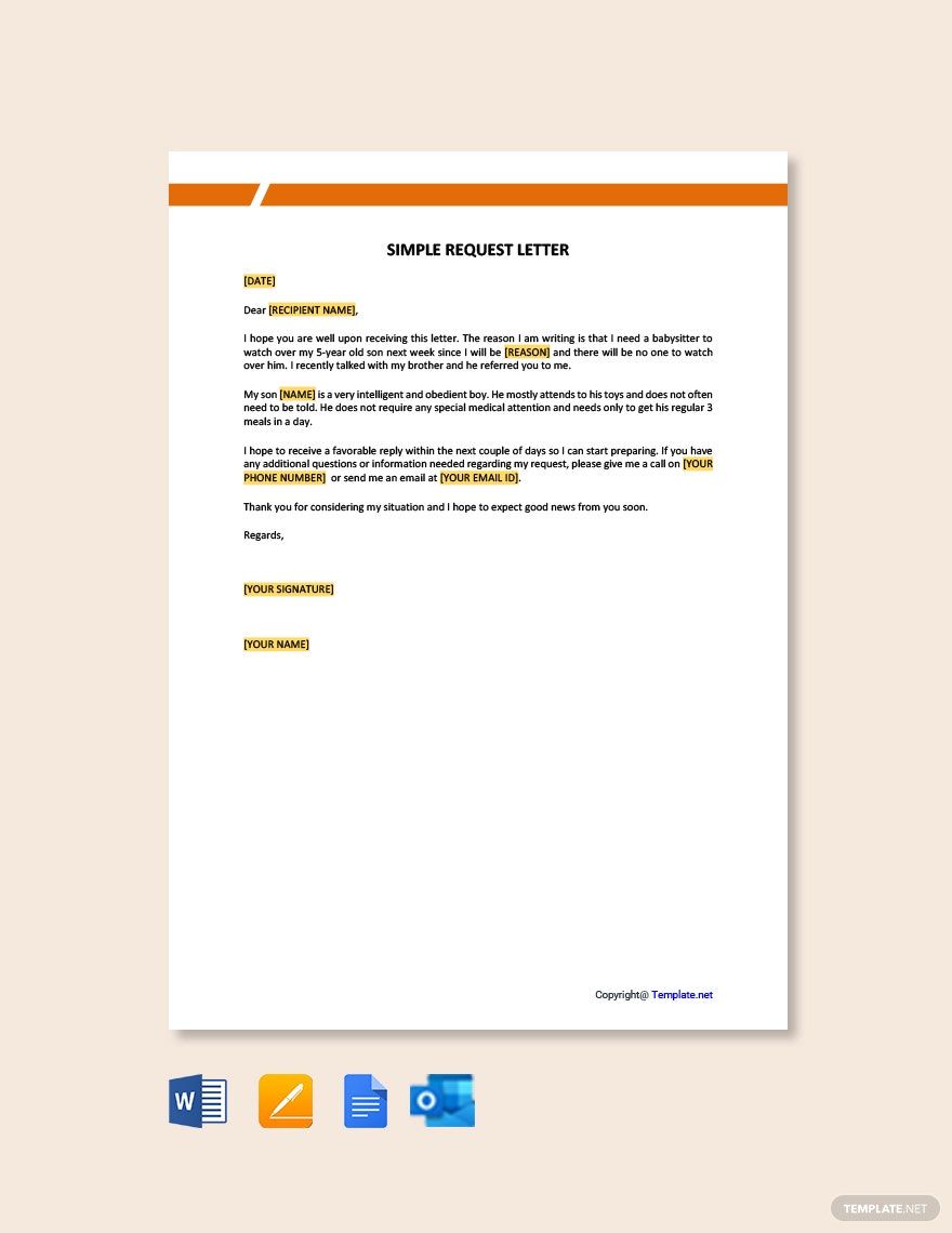 Simple Letter Of Interest Template Google Docs Word Template