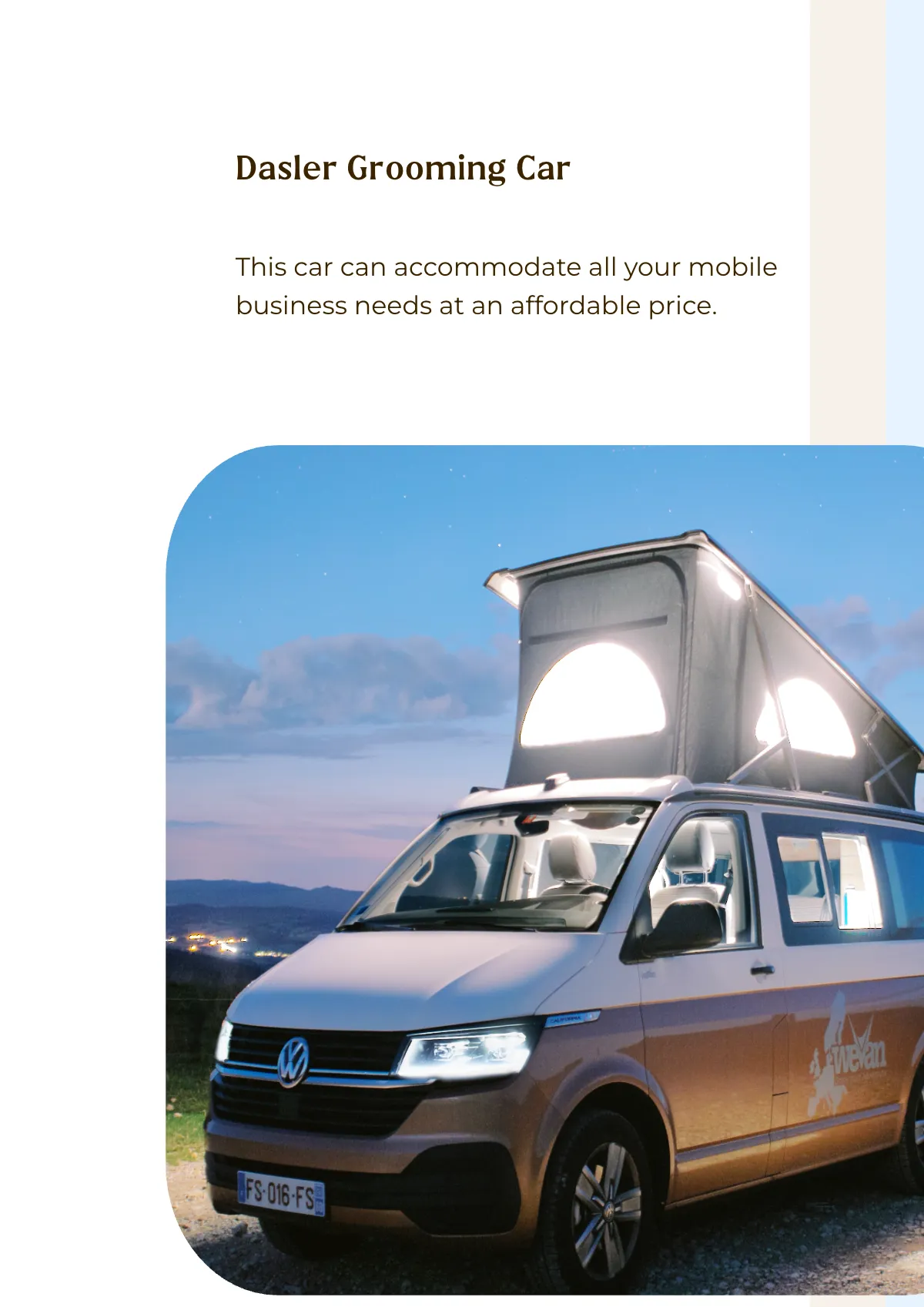 Free Grooming Car Magnet Template to Edit Online