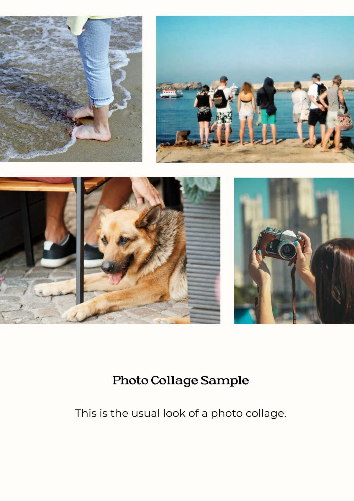 Free Photo Collage Magnet Template to Edit Online