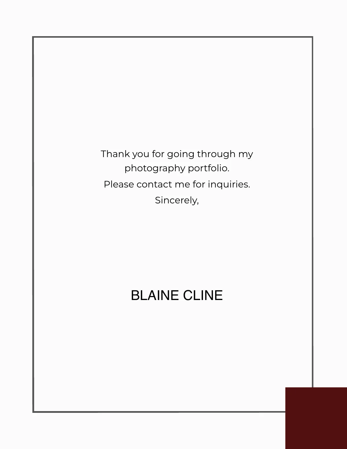 Free Photography Portfolio Photo Book Template to Edit Online