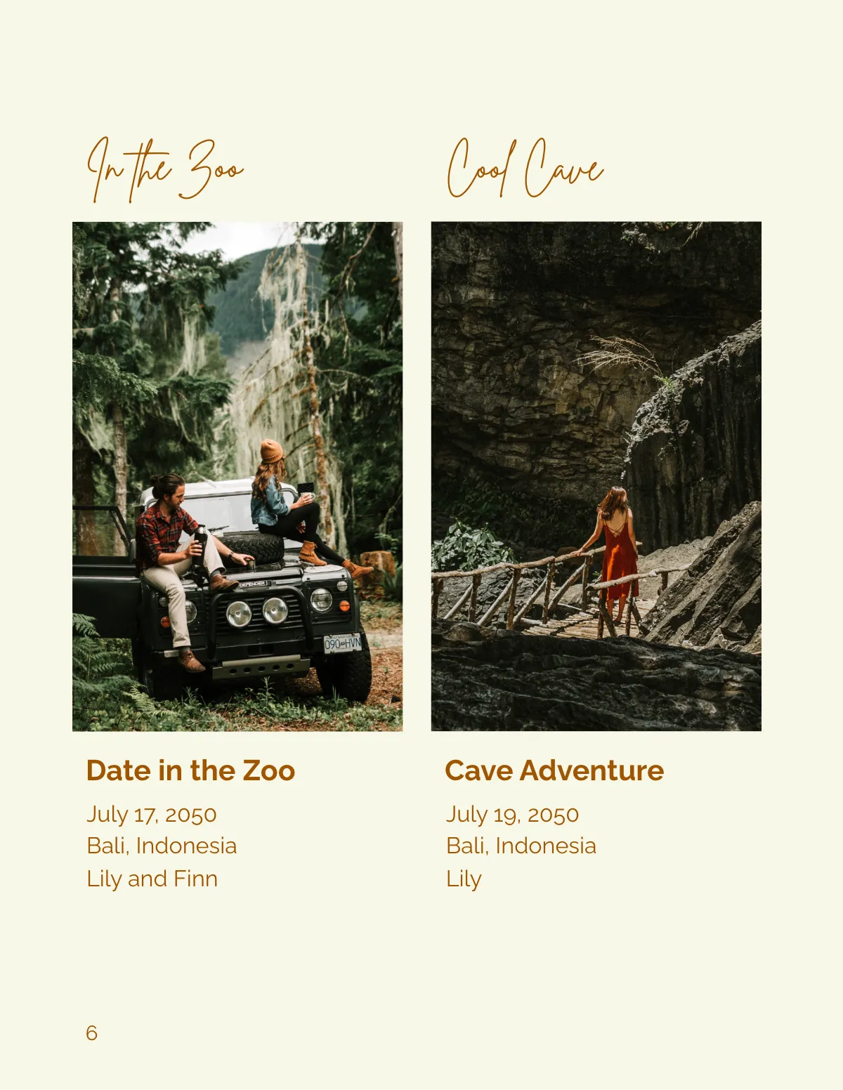 Free Couple Travel Photobook Template to Edit Online