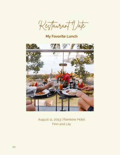 Free Couple Travel Photobook Template to Edit Online