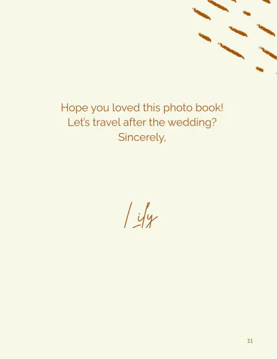 Free Couple Travel Photobook Template to Edit Online