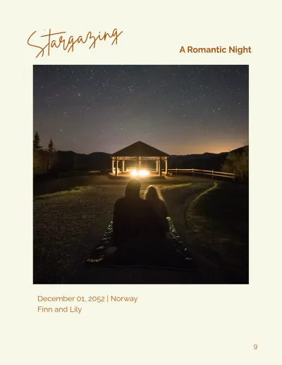 Free Couple Travel Photobook Template to Edit Online