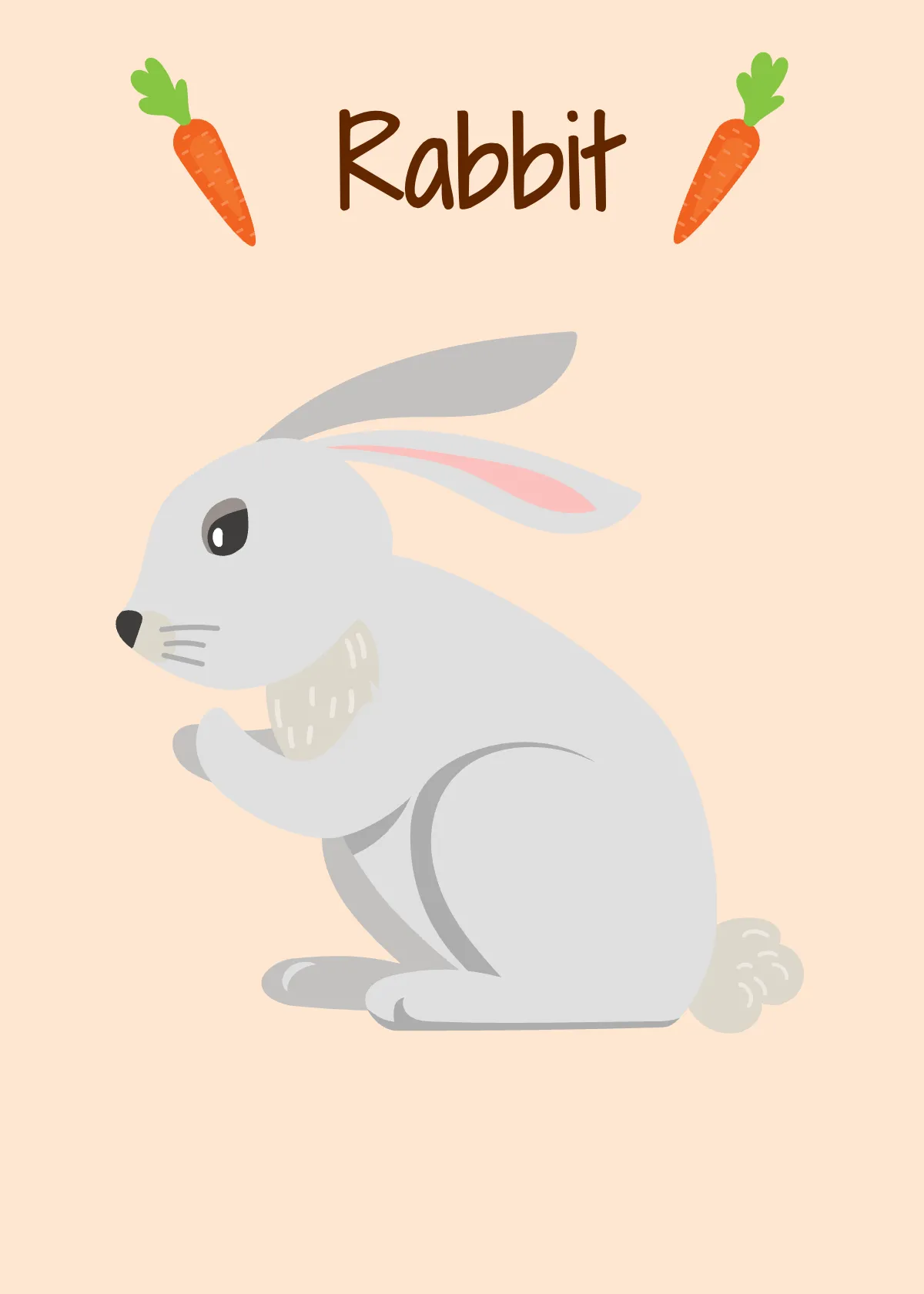 Free Animal Flashcards Template to Edit Online