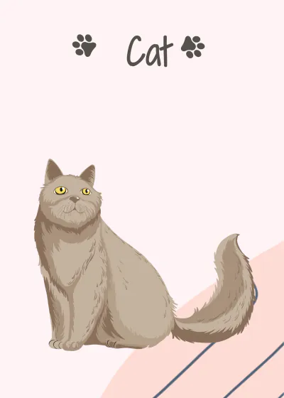 Free Animal Flashcards Template to Edit Online