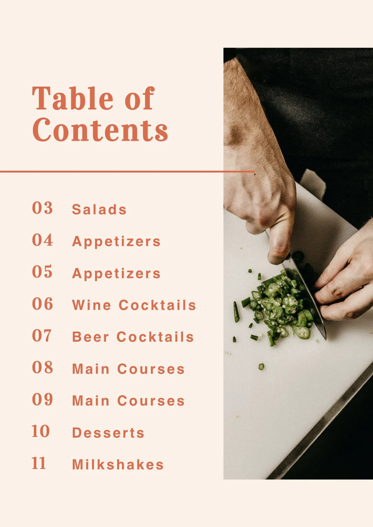 Free Menu Booklet Template to Edit Online