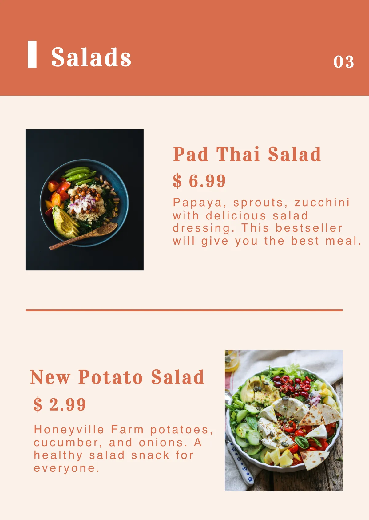Free Menu Booklet Template to Edit Online
