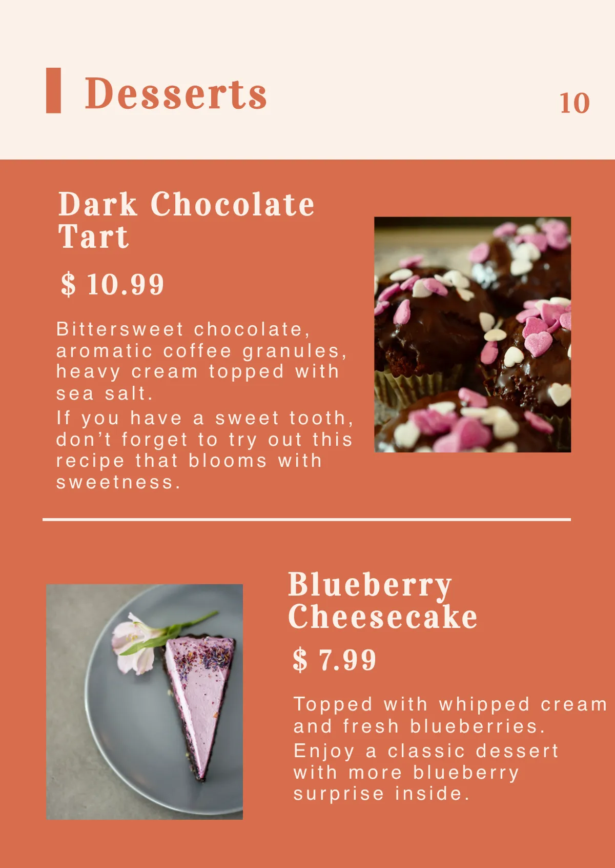 Free Menu Booklet Template to Edit Online