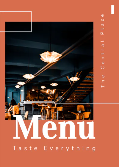 Free Menu Booklet Template to Edit Online