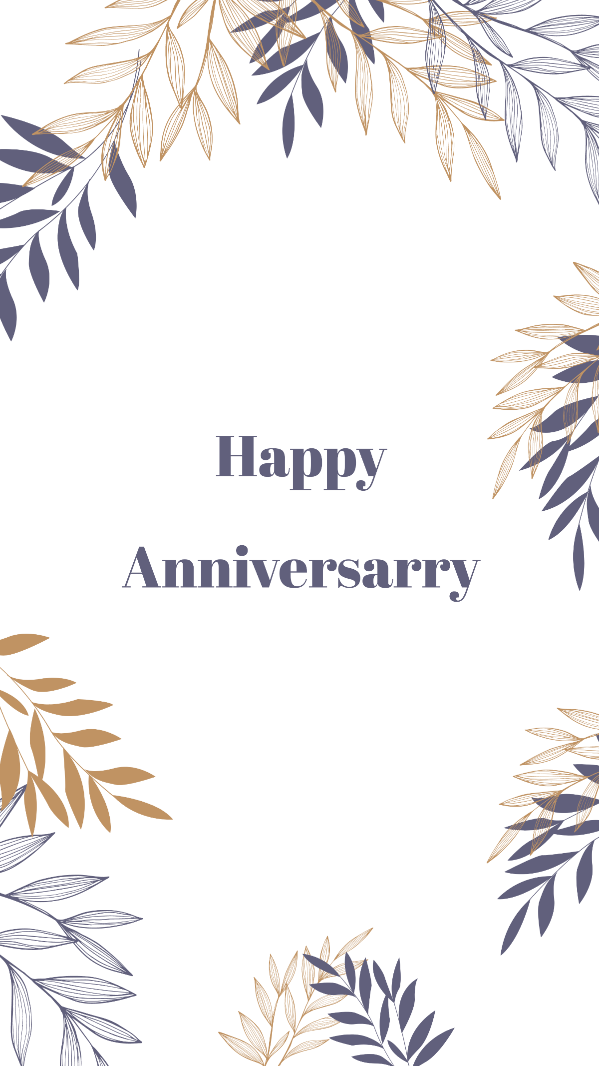 Wedding Anniversary Mobile Background Template