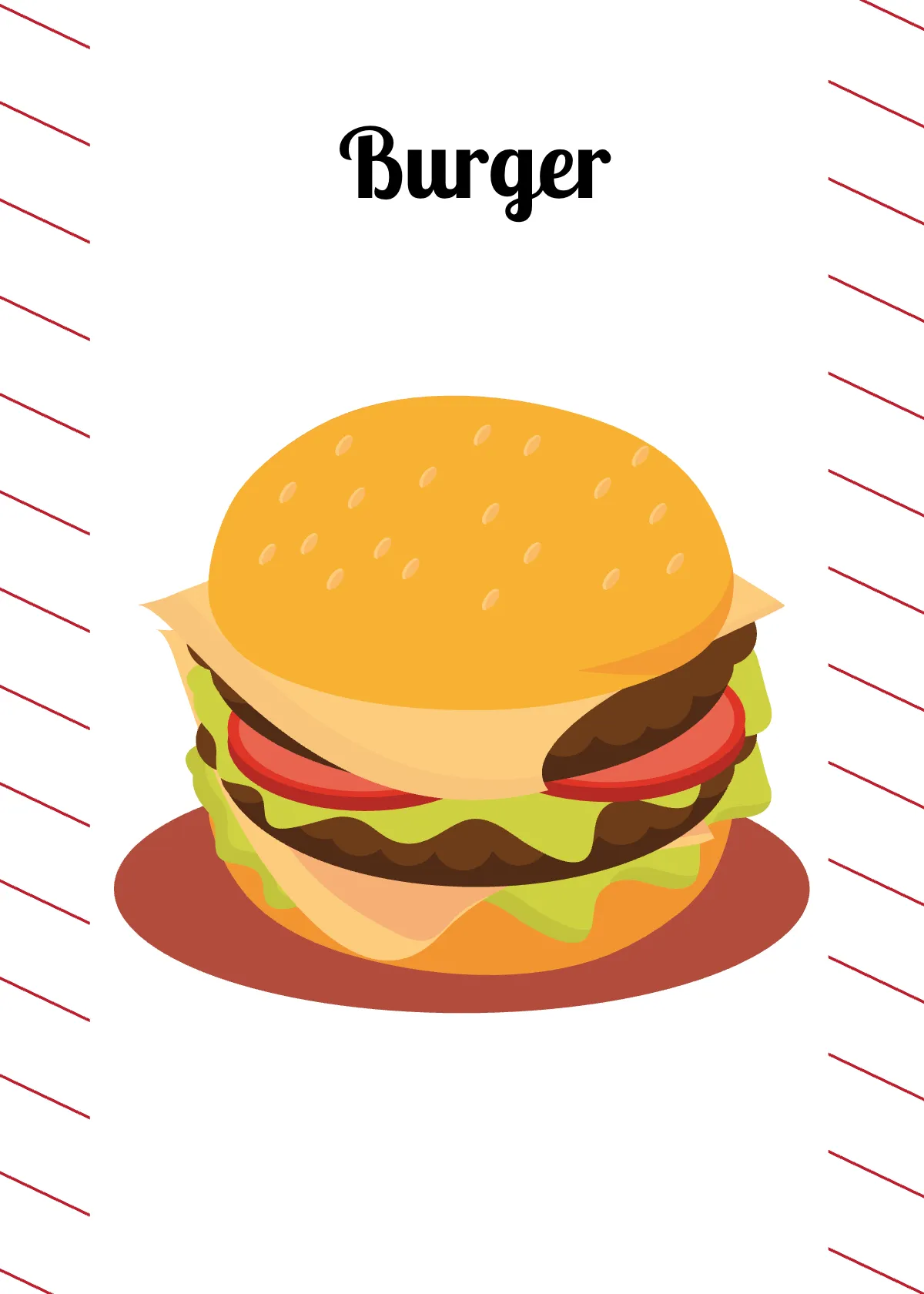 Free Food Flashcard Template to Edit Online