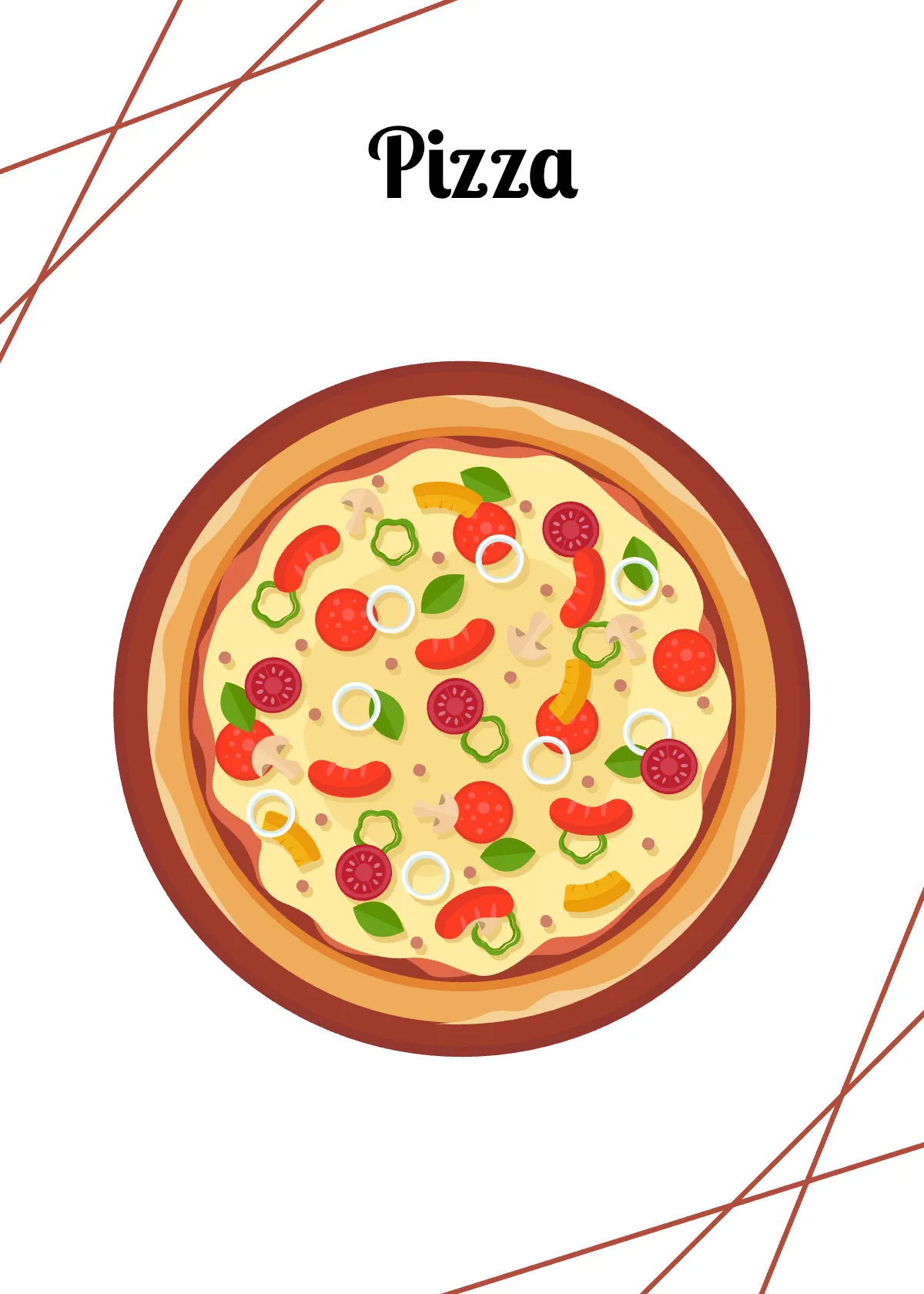 Free Food Flashcard Template to Edit Online