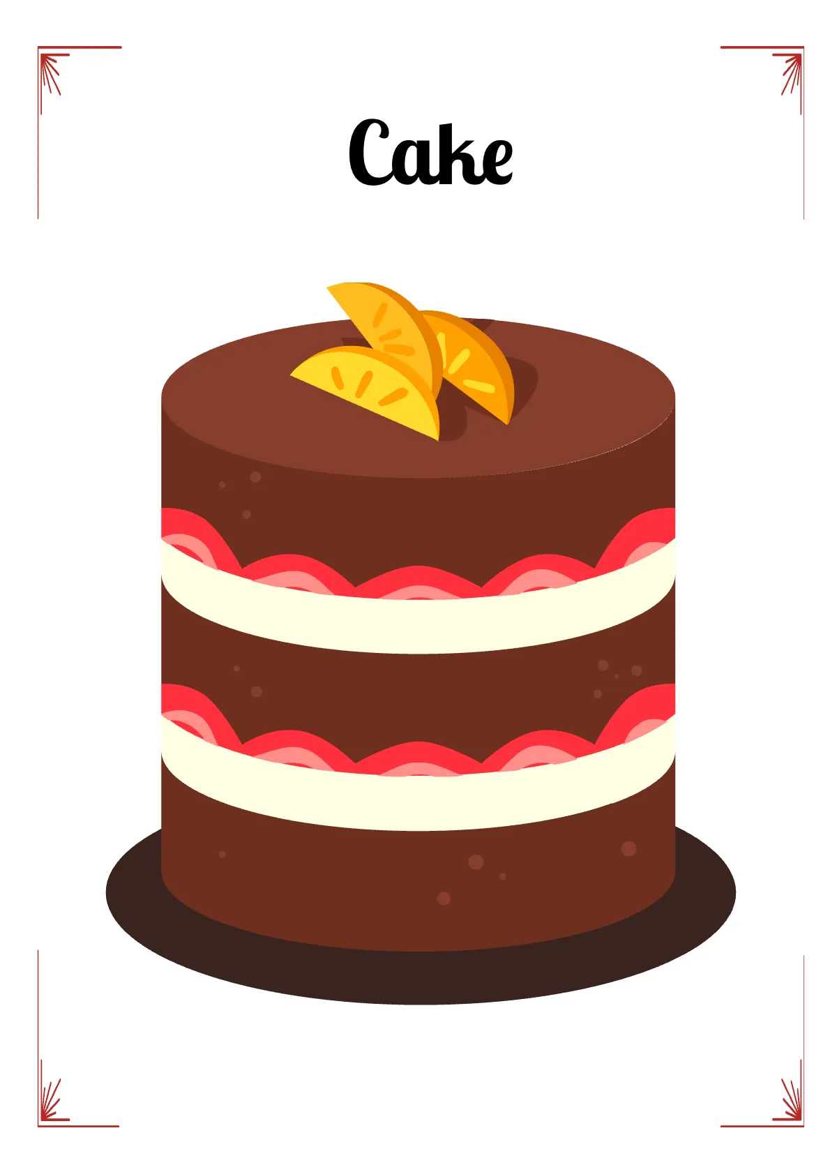 Free Food Flashcard Template to Edit Online