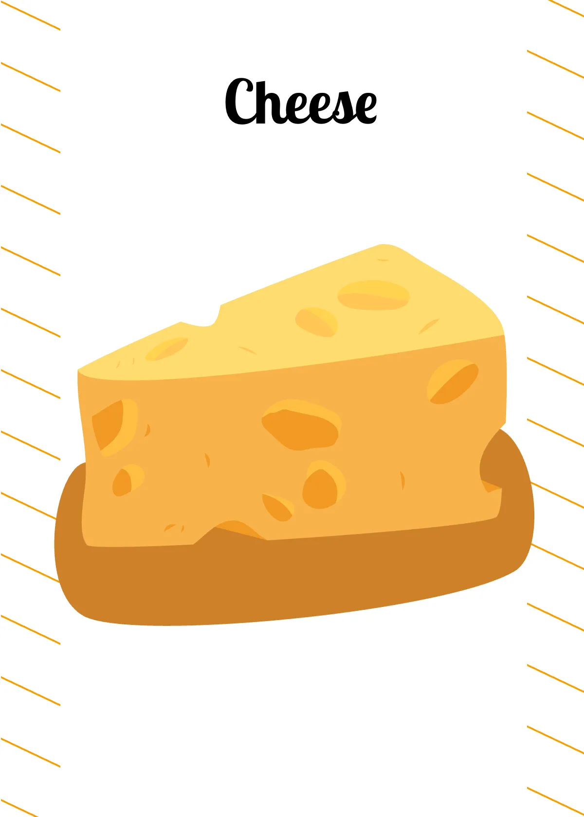 Free Food Flashcard Template to Edit Online