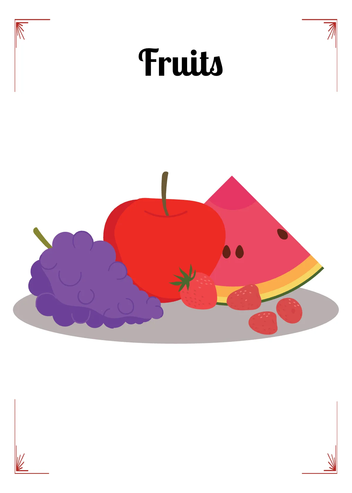 Free Food Flashcard Template to Edit Online