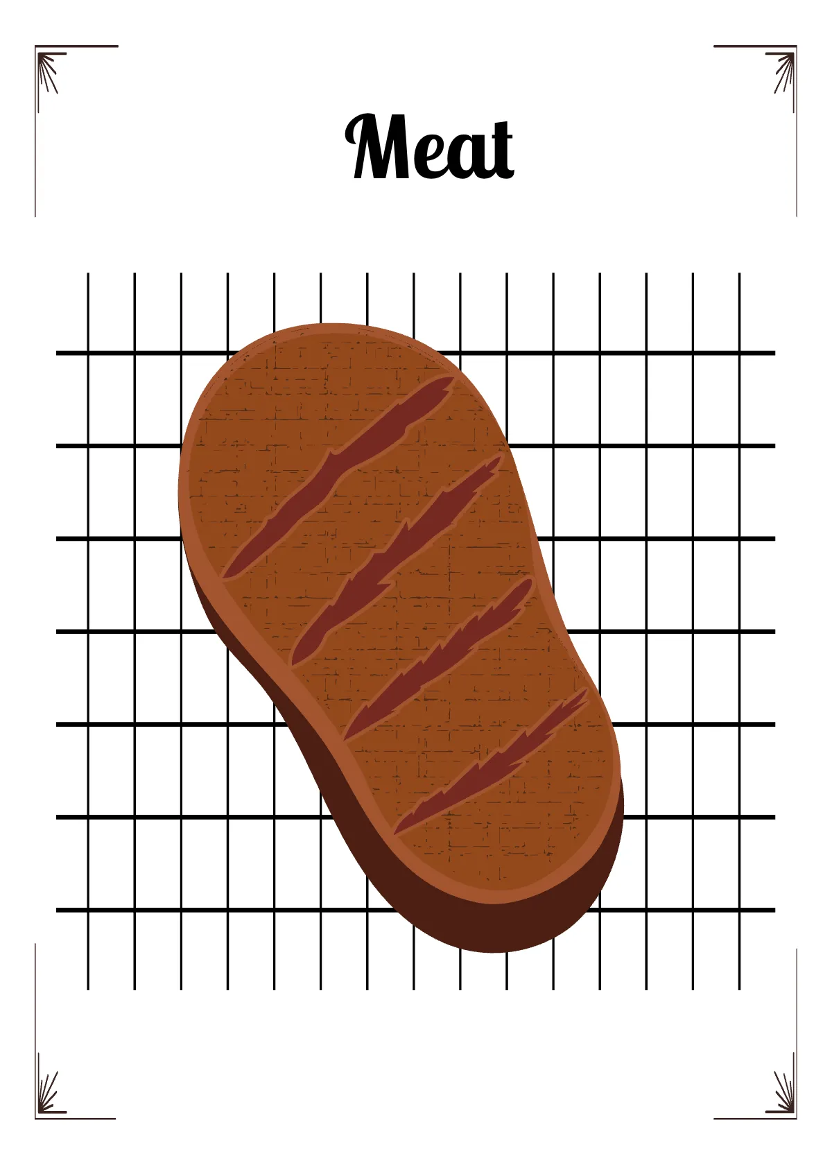 Free Food Flashcard Template to Edit Online