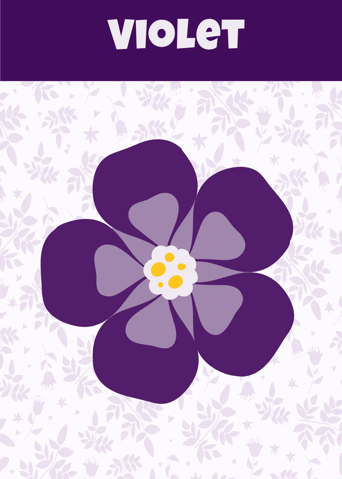 Free Color Names Flashcard Template to Edit Online