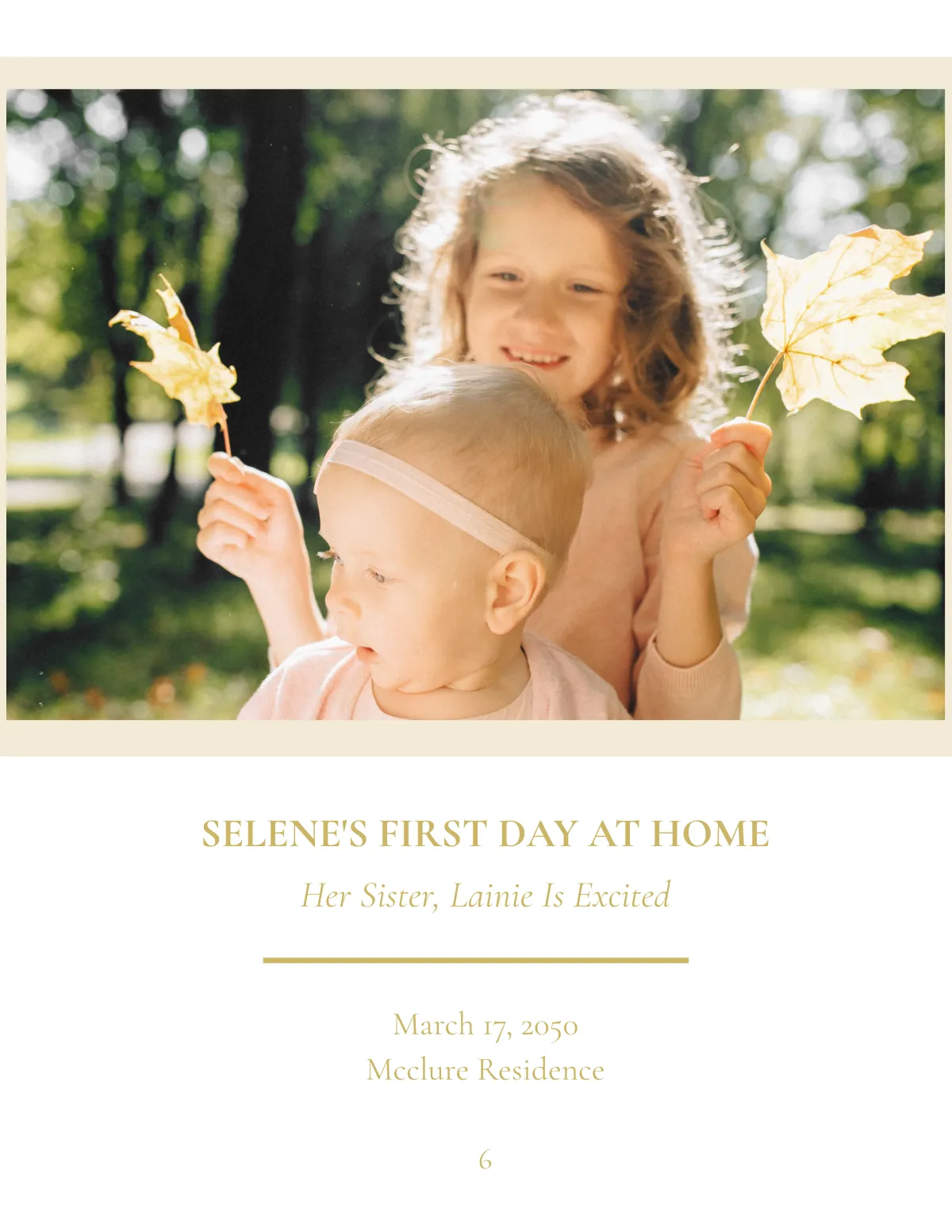 Free Adoption Photo Book Template to Edit Online