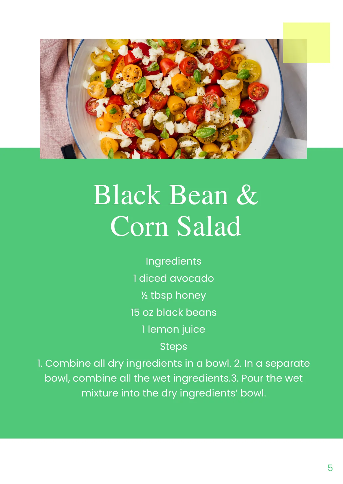 Free Recipe Booklet Template to Edit Online