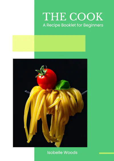 Free Recipe Booklet Template to Edit Online