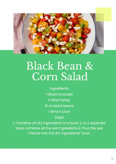 Free Recipe Booklet Template to Edit Online
