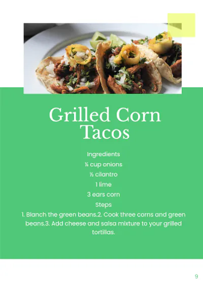 Free Recipe Booklet Template to Edit Online