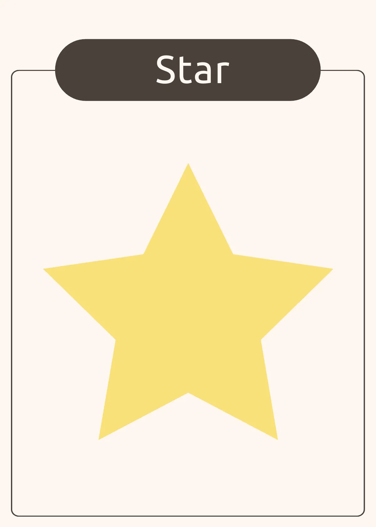 Free Shapes Flashcard Template to Edit Online