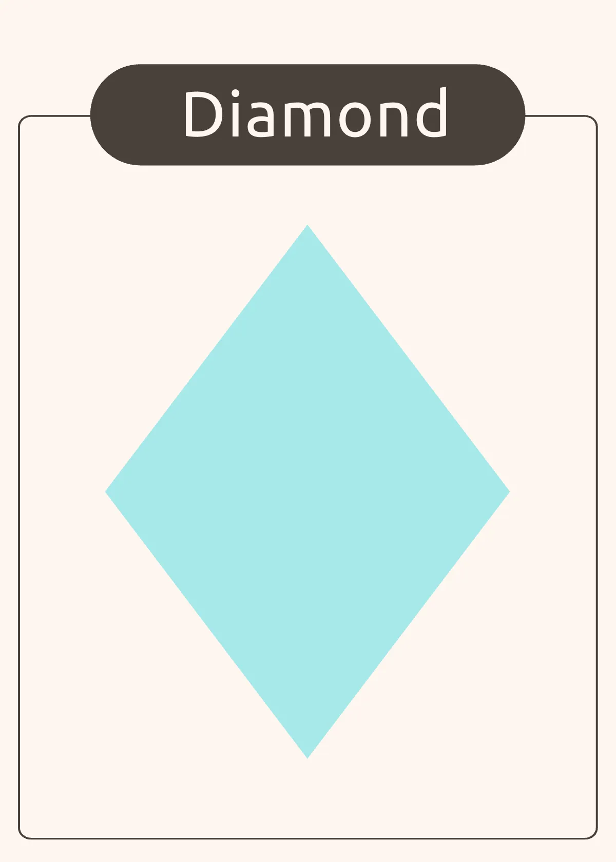 Free Shapes Flashcard Template to Edit Online