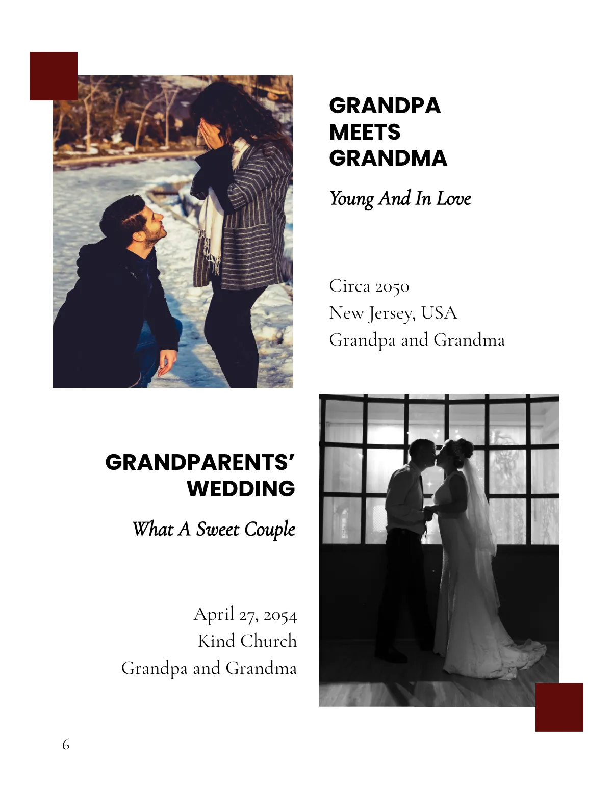 Free Family History Photo Book Template to Edit Online