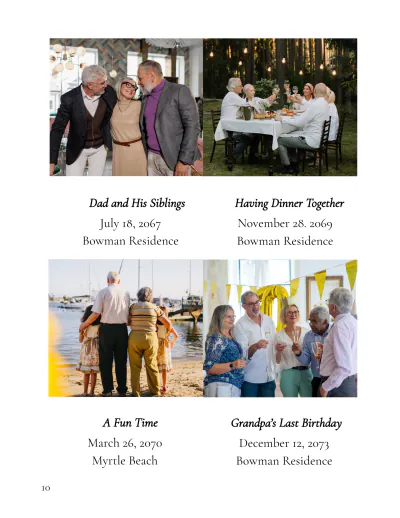Free Family History Photo Book Template to Edit Online