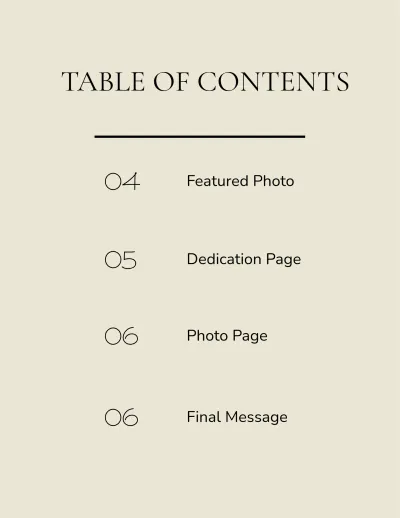 Free Memorial Photo Book Template to Edit Online