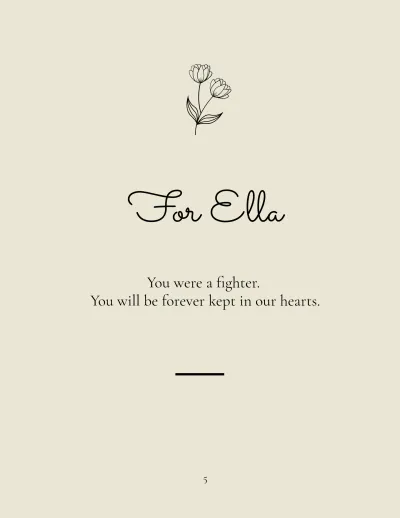 Free Memorial Photo Book Template to Edit Online