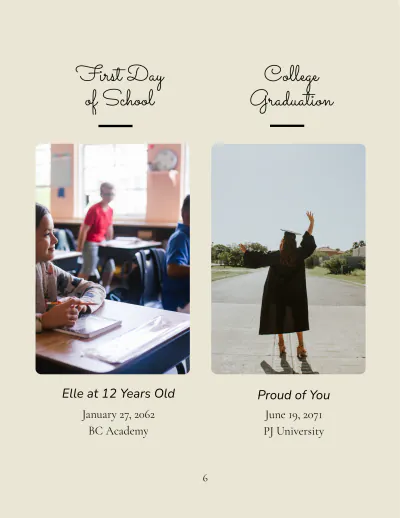 Free Memorial Photo Book Template to Edit Online