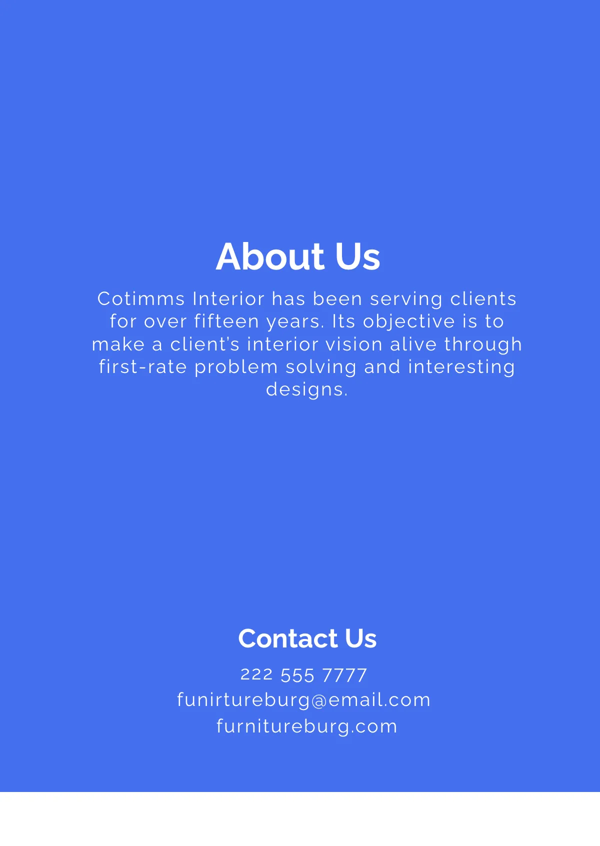 Free Interior Design Booklet Template to Edit Online