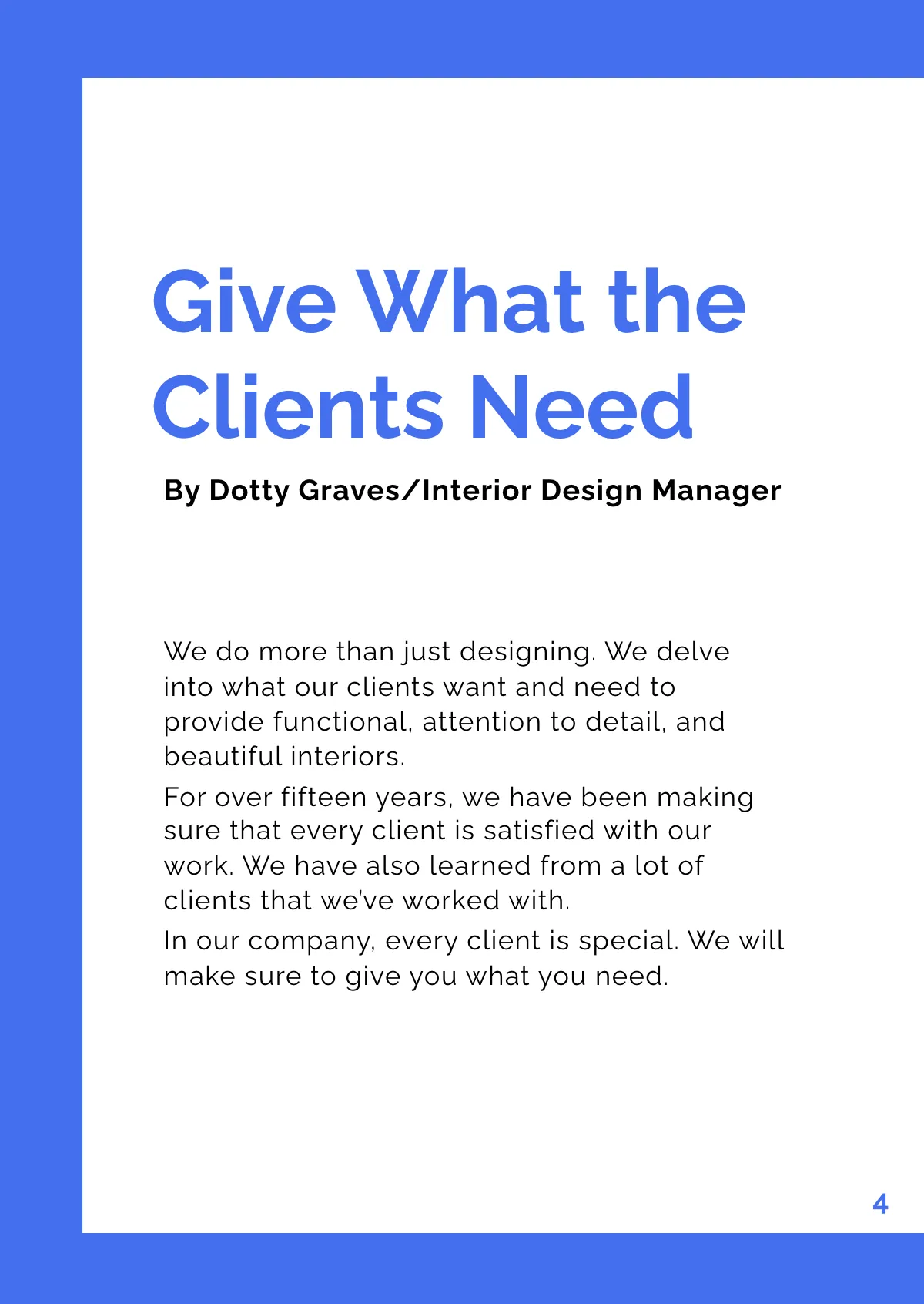 Free Interior Design Booklet Template to Edit Online