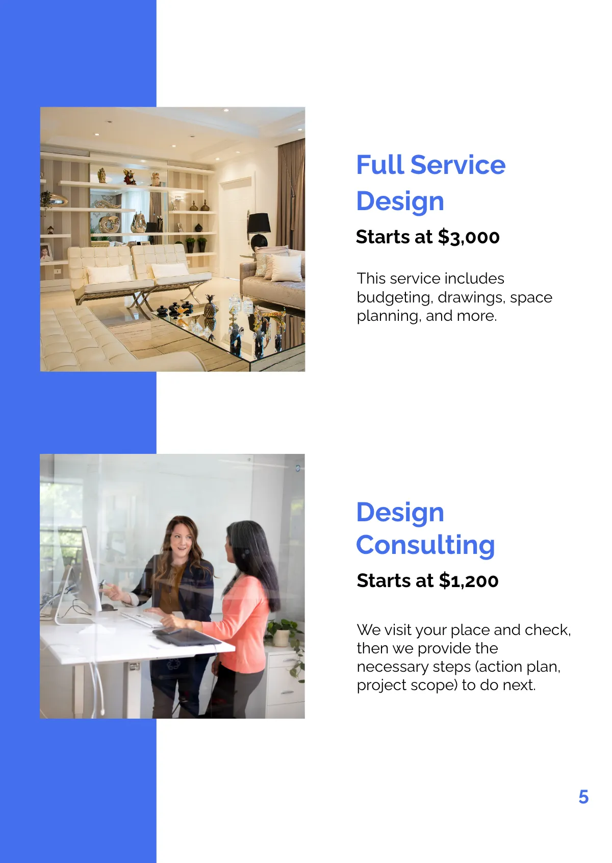 Free Interior Design Booklet Template to Edit Online