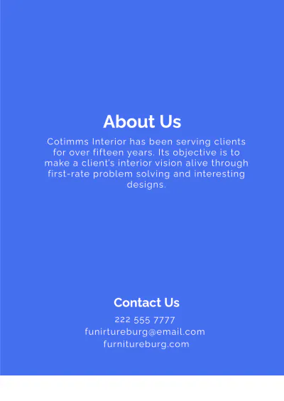 Free Interior Design Booklet Template to Edit Online