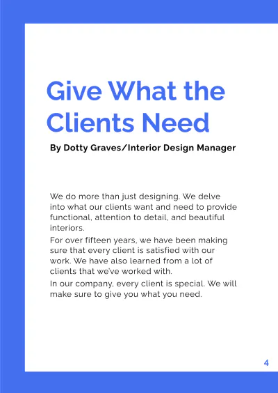 Free Interior Design Booklet Template to Edit Online