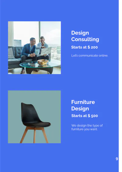 Free Interior Design Booklet Template to Edit Online