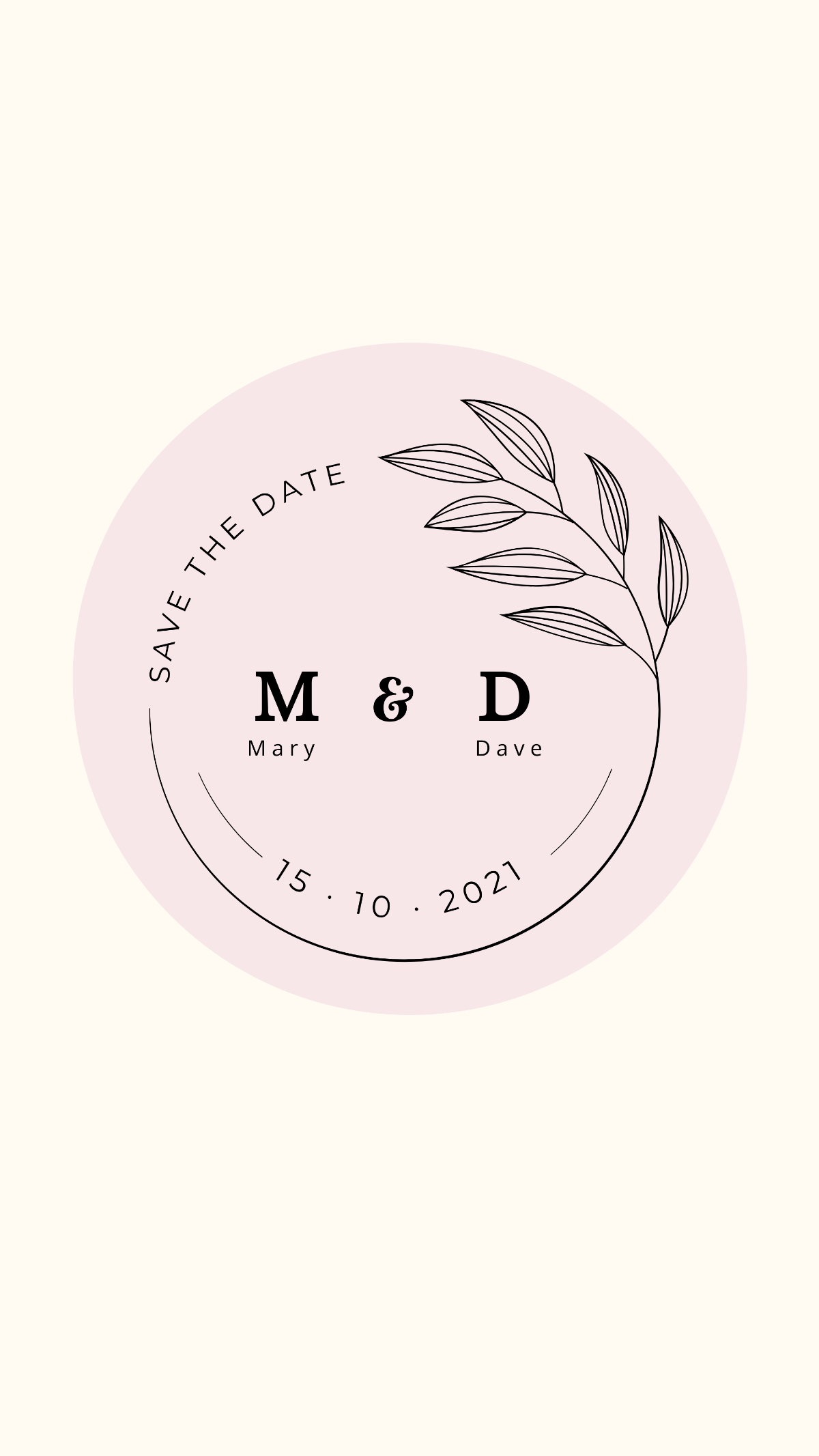 Wedding Stamp Mobile Background Template
